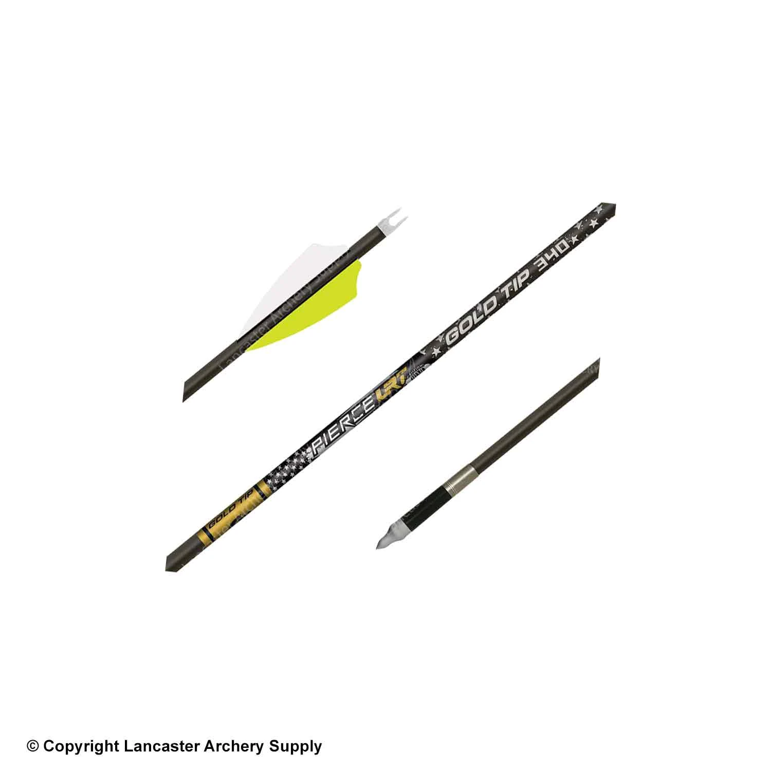 Gold Tip Pierce LRT Fletched Arrows (6 Pack) 5 Gold Tip Pierce LRT Fletched Arrows (6 Pack) - Image 3
